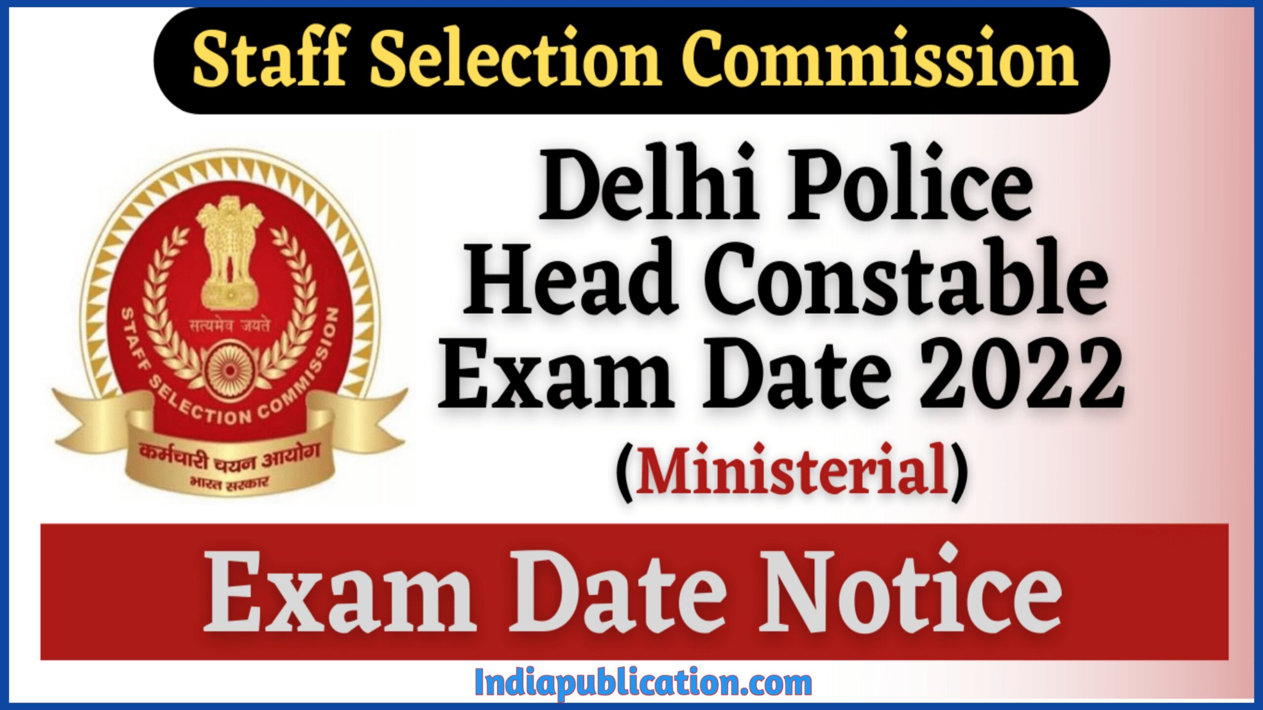 SSC Delhi Police Head Constable Exam Update